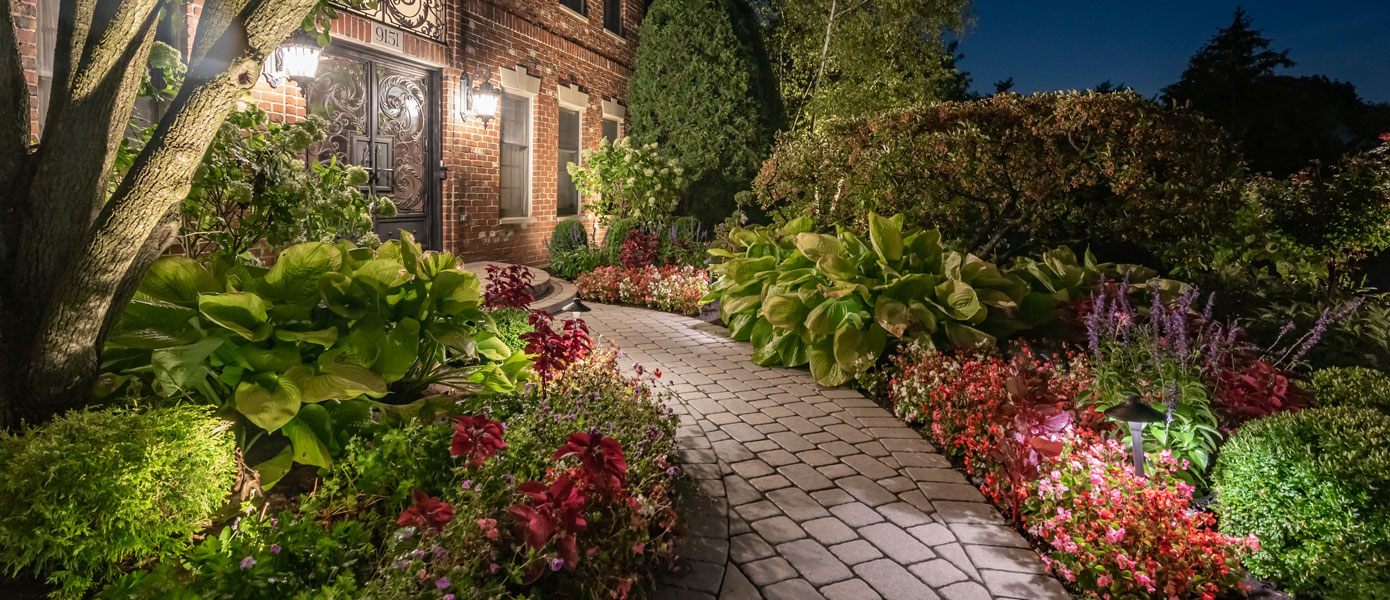 custom path lighting in La Grange, Illinois